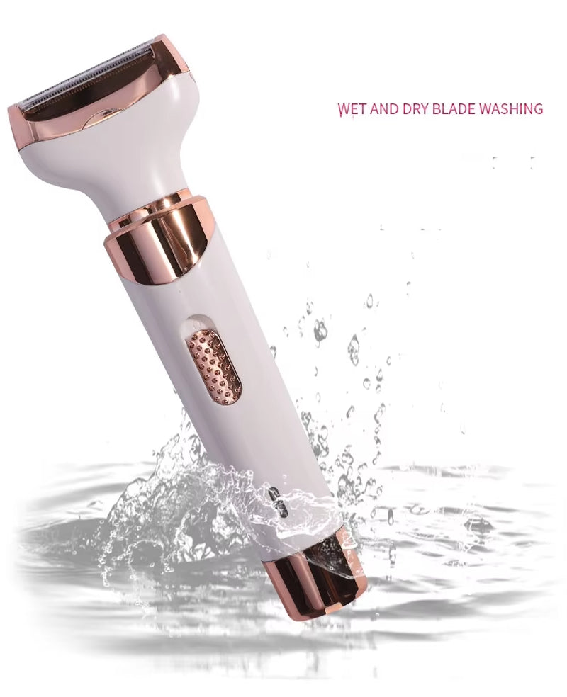 Electric Razor Women Painless 4In1 Women Shaver Hair Remover Face Legs Underarm Portable Waterproof Bikini Trimmer Wet Dry Lady